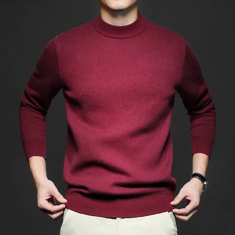 Landon - Men's Fine Knit Crew Neck Sweater