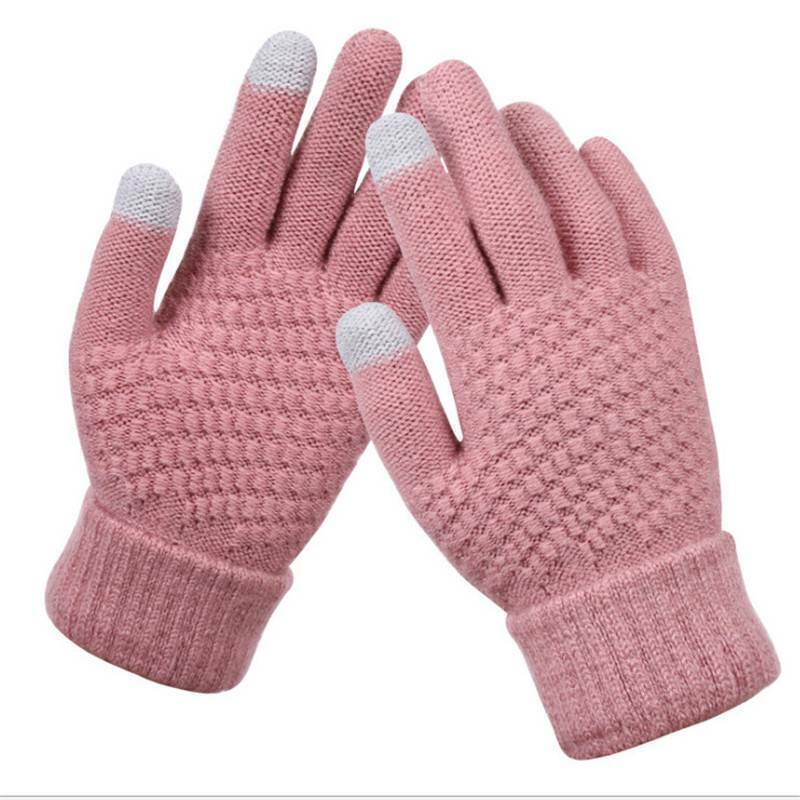 Leonie - Women's Knit Touchscreen Winter Gloves