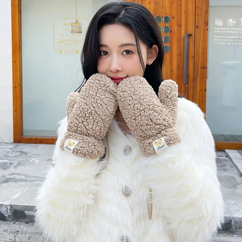 Leonora - Women's Sherpa Fleece Winter Mittens