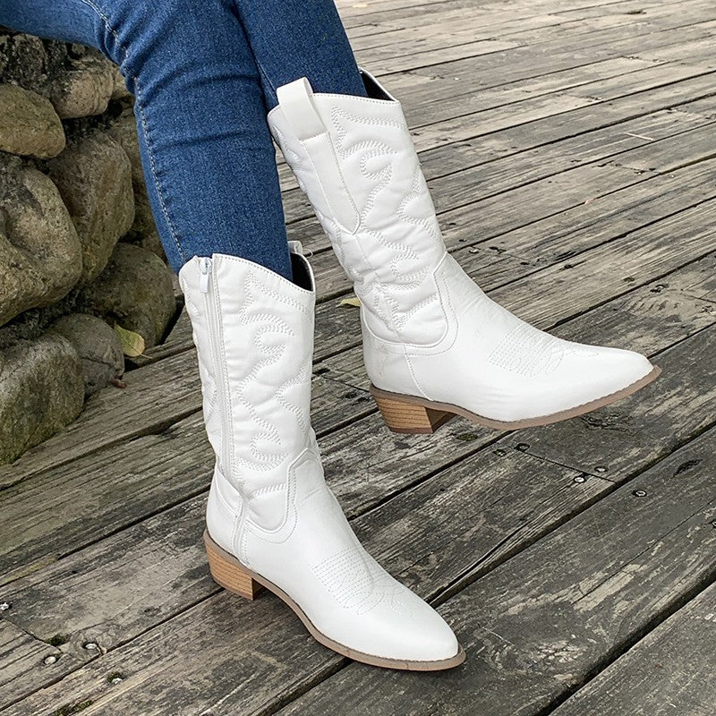 Lilian - Women's Metallic Western Cowboy Boots