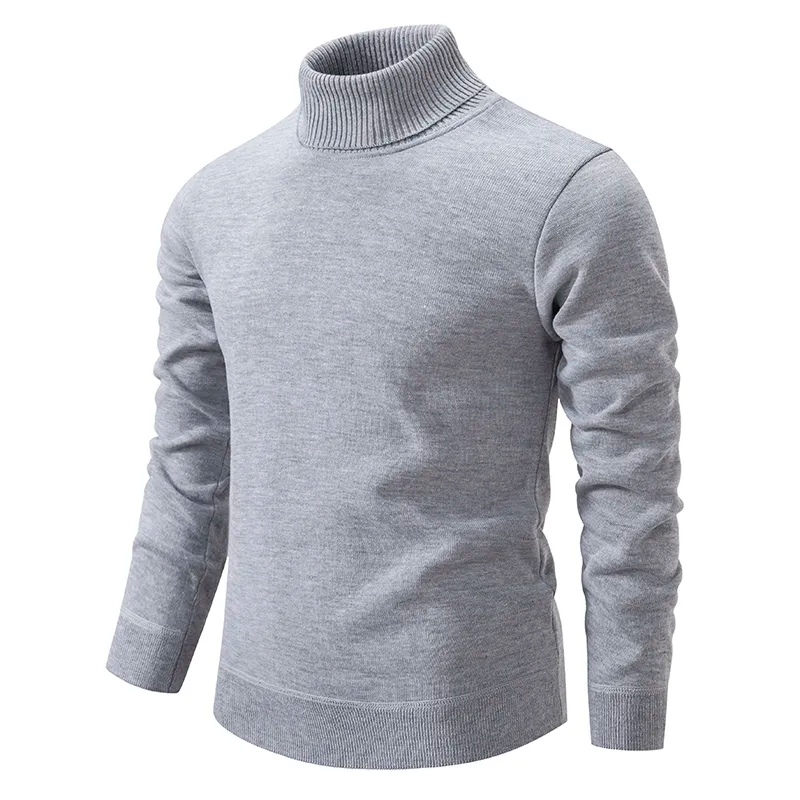 Magnus - Men's Cotton Blend Turtleneck Sweater