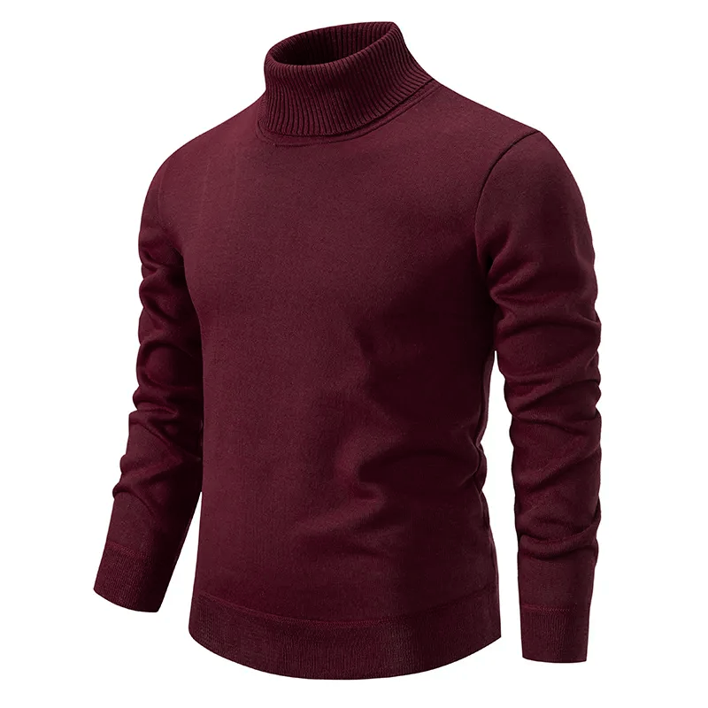 Magnus - Men's Cotton Blend Turtleneck Sweater