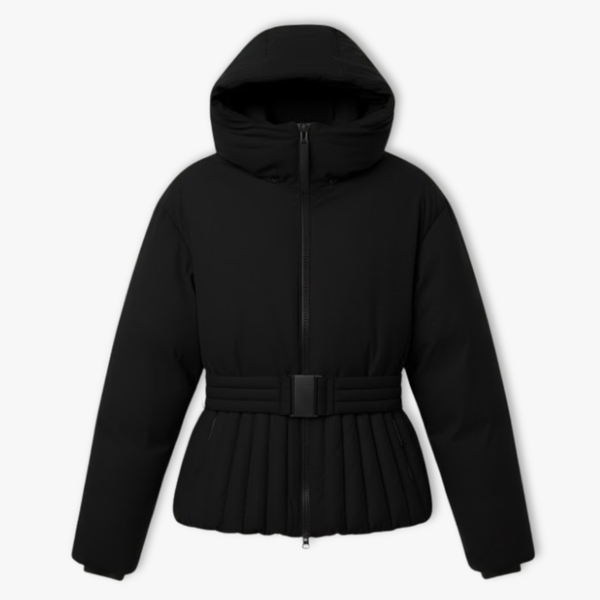 Maren - Women's Belted Peplum Winter Ski Jacket