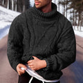 Mathias - Men's Fisherman Cable Turtleneck Sweater