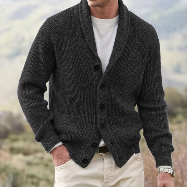 Maxfield - Men's Shawl Collar Button Up Cardigan