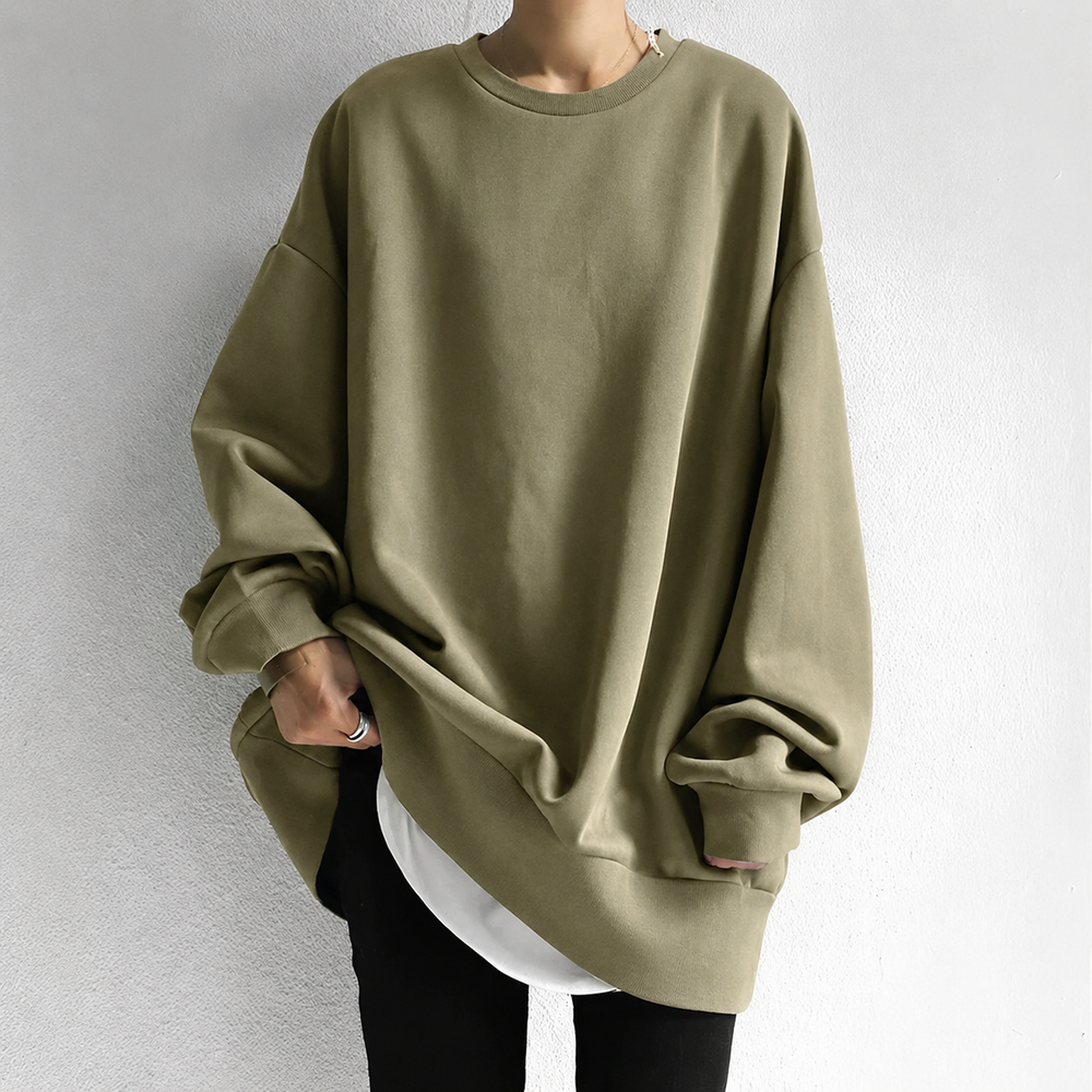 Melisande - Women's Oversized Longline Tunic Sweater