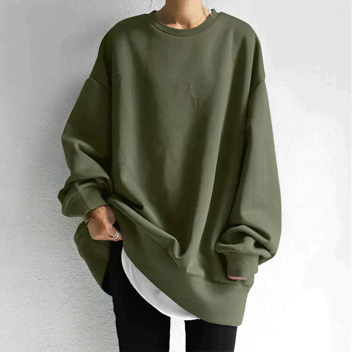 Melisande - Women's Oversized Longline Tunic Sweater