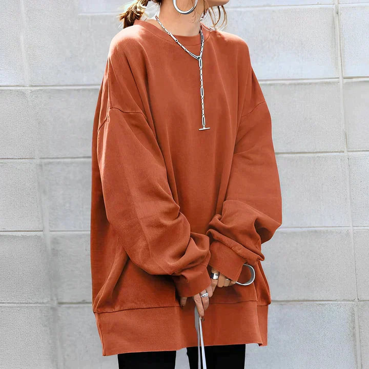Melisande - Women's Oversized Longline Tunic Sweater