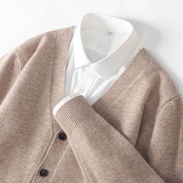 Merrick - Men's V Neck Button Front Cardigan