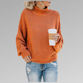Mirabel - Women's Chunky Knit Mock Neck Sweater