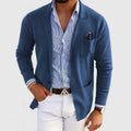 Nathaniel - Men's Knit Blazer Cardigan With Pockets