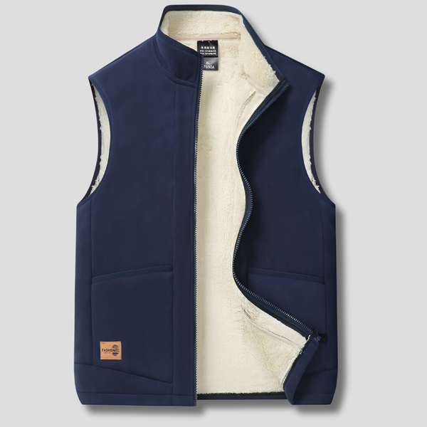 Osric - Men's Sherpa Lined Winter Puffer Vest