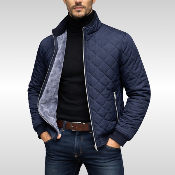 Otis - Men's Diamond Quilted Zip Up Jacket