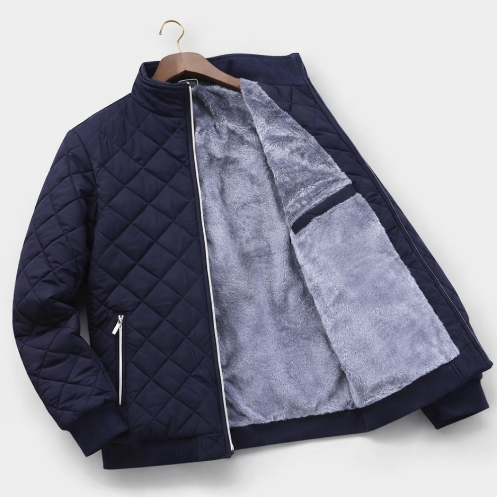 Otis - Men's Diamond Quilted Zip Up Jacket