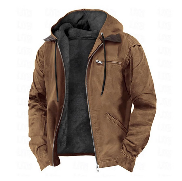 Ramsey - Men's Hooded Full Zip Cotton Jacket