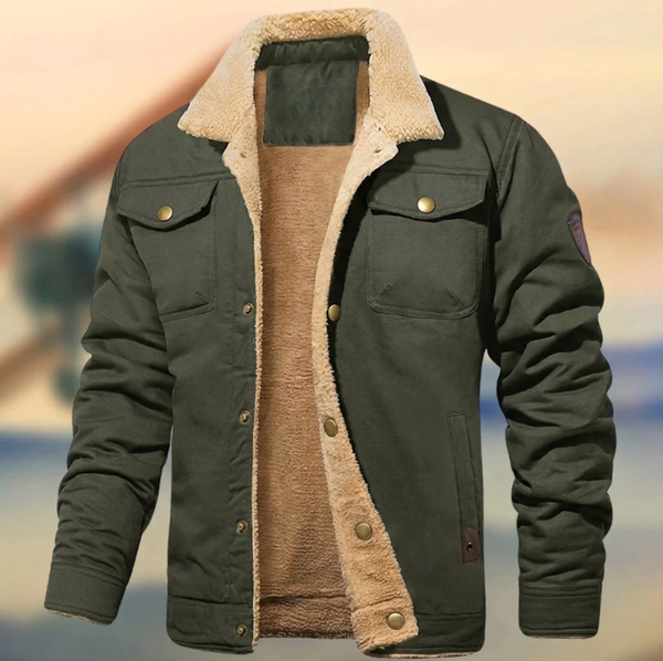 Raoul - Men's Sherpa Collar Corduroy Trucker Jacket