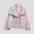 Rowena - Women's Cropped Faux Fur Jacket