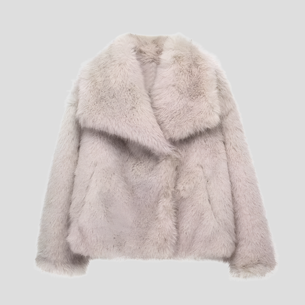 Rowena - Women's Cropped Faux Fur Jacket