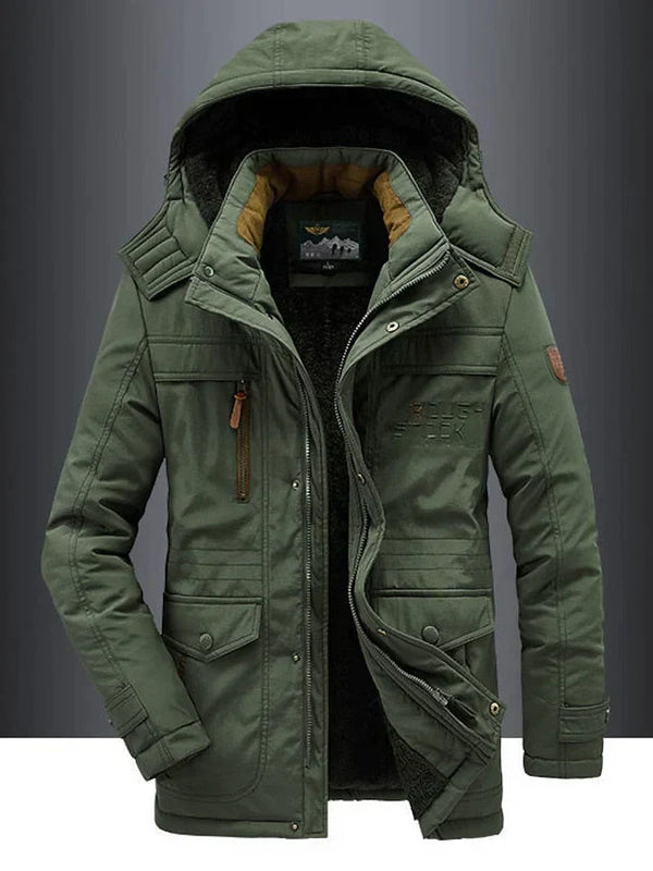 Rufus - Men's Fur Lined Hooded Military Parka