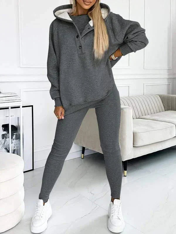 Tabitha - Women's Three Piece Hoodie Legging Set