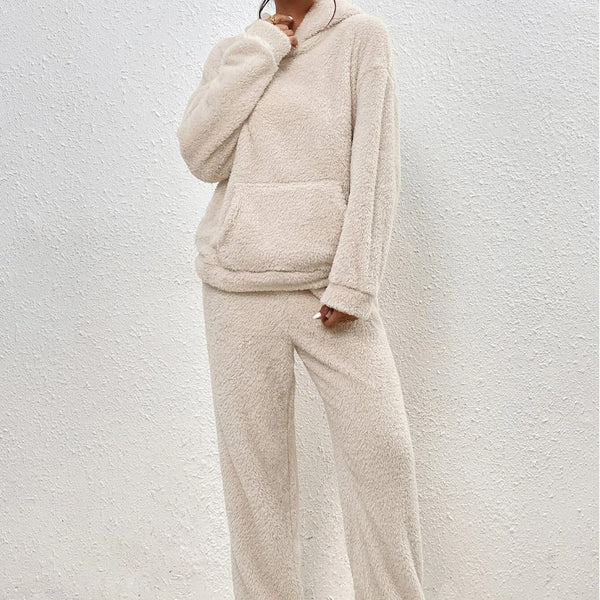 Talia - Women's Teddy Fleece Hoodie Lounge Set