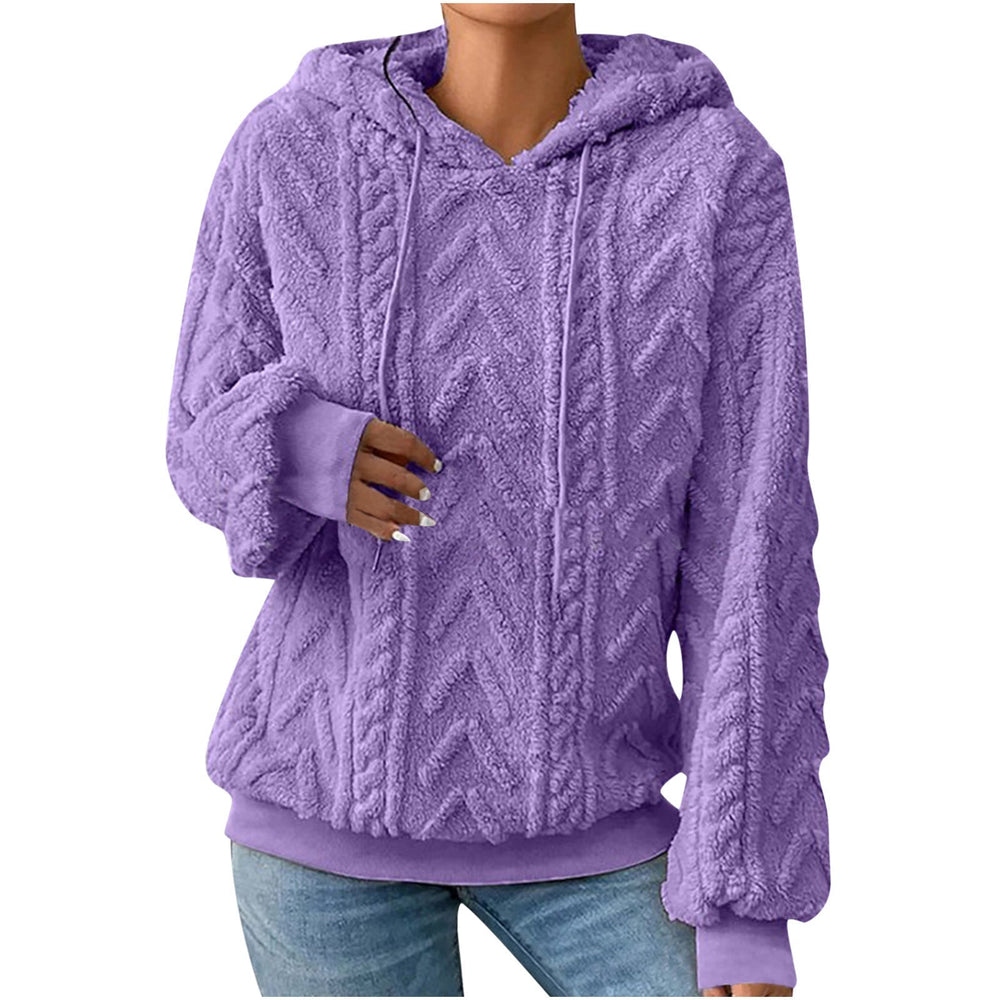 Tessa - Women's Cable Knit Pullover Hoodie