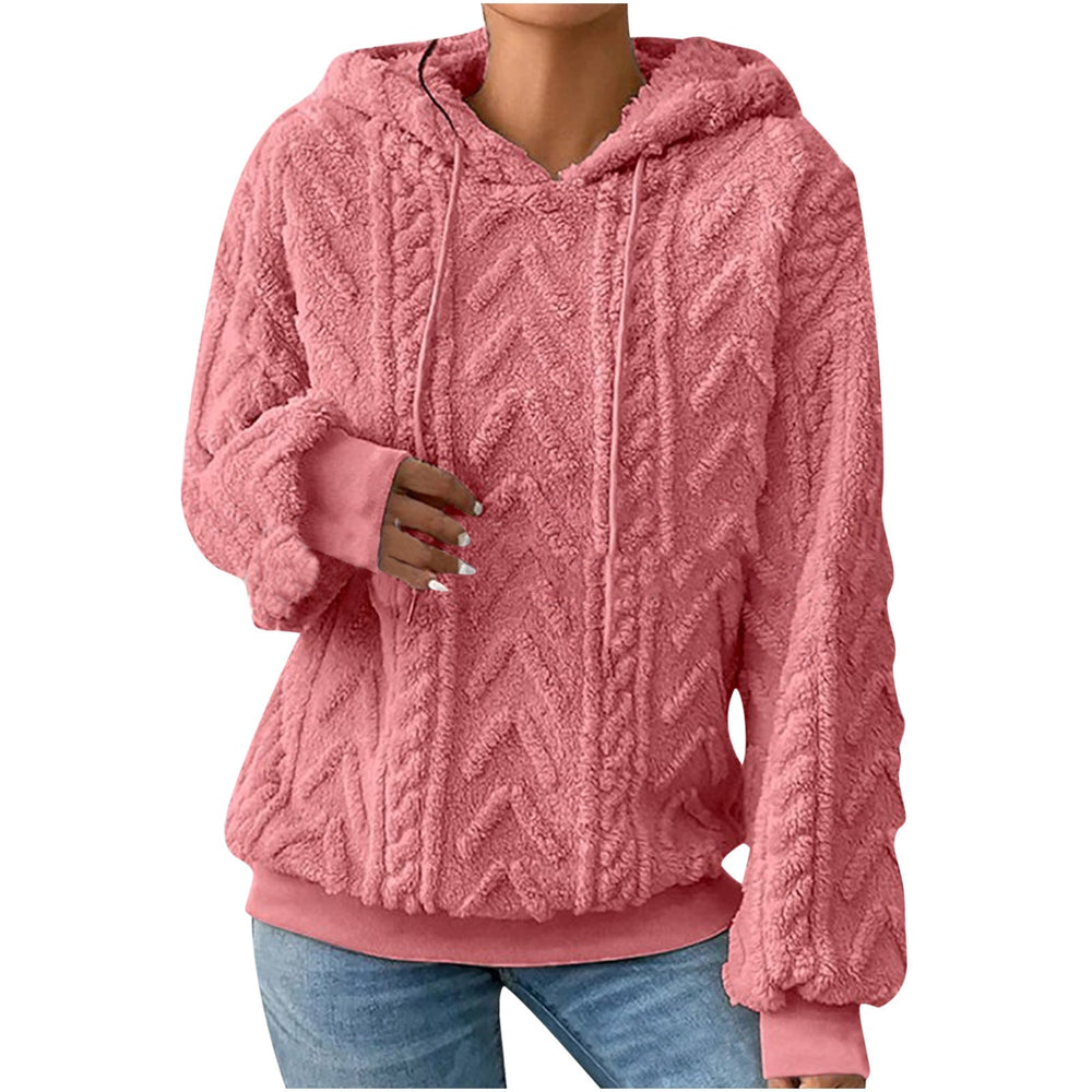 Tessa - Women's Cable Knit Pullover Hoodie