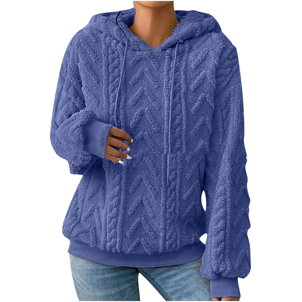 Tessa - Women's Cable Knit Pullover Hoodie