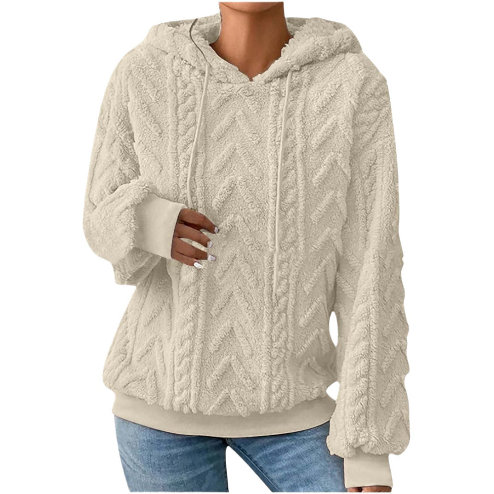 Tessa - Women's Cable Knit Pullover Hoodie
