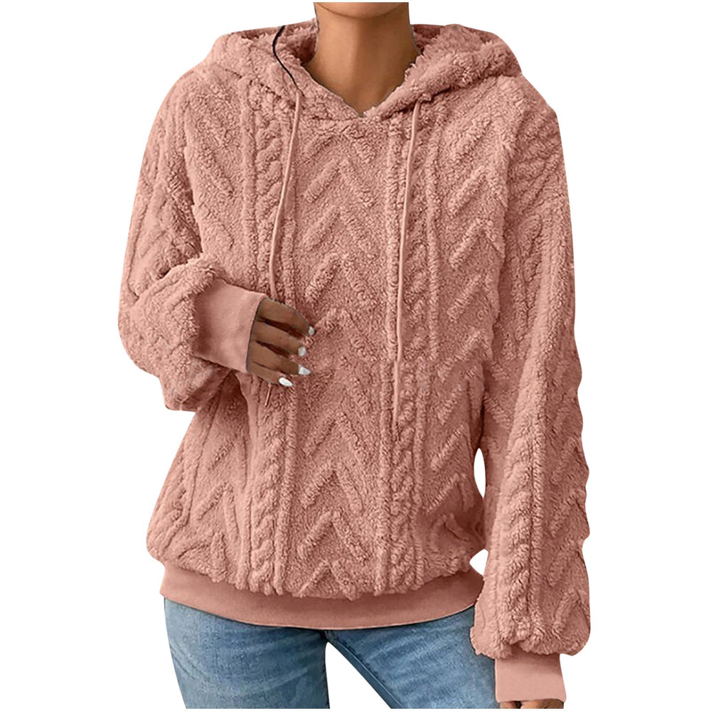 Tessa - Women's Cable Knit Pullover Hoodie