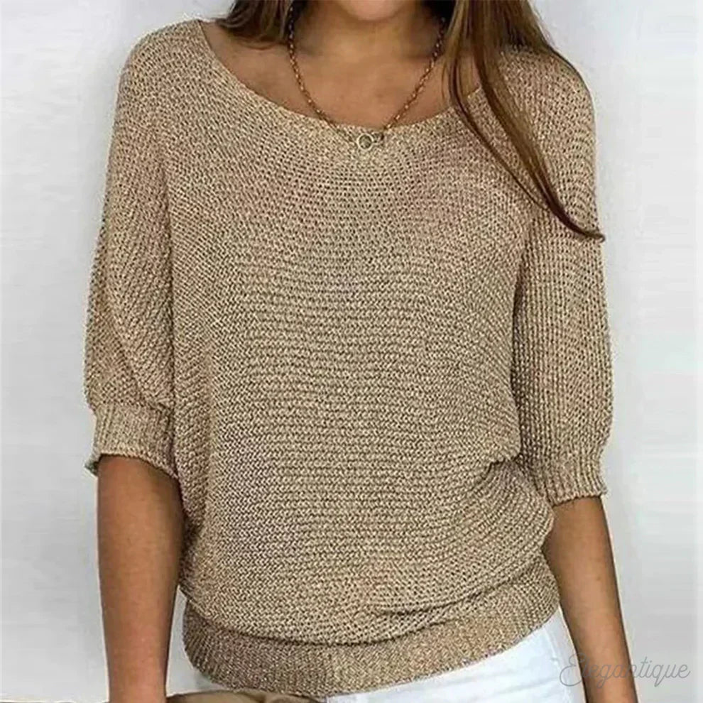 Vivienne - Women's Batwing Sleeve Off Shoulder Sweater