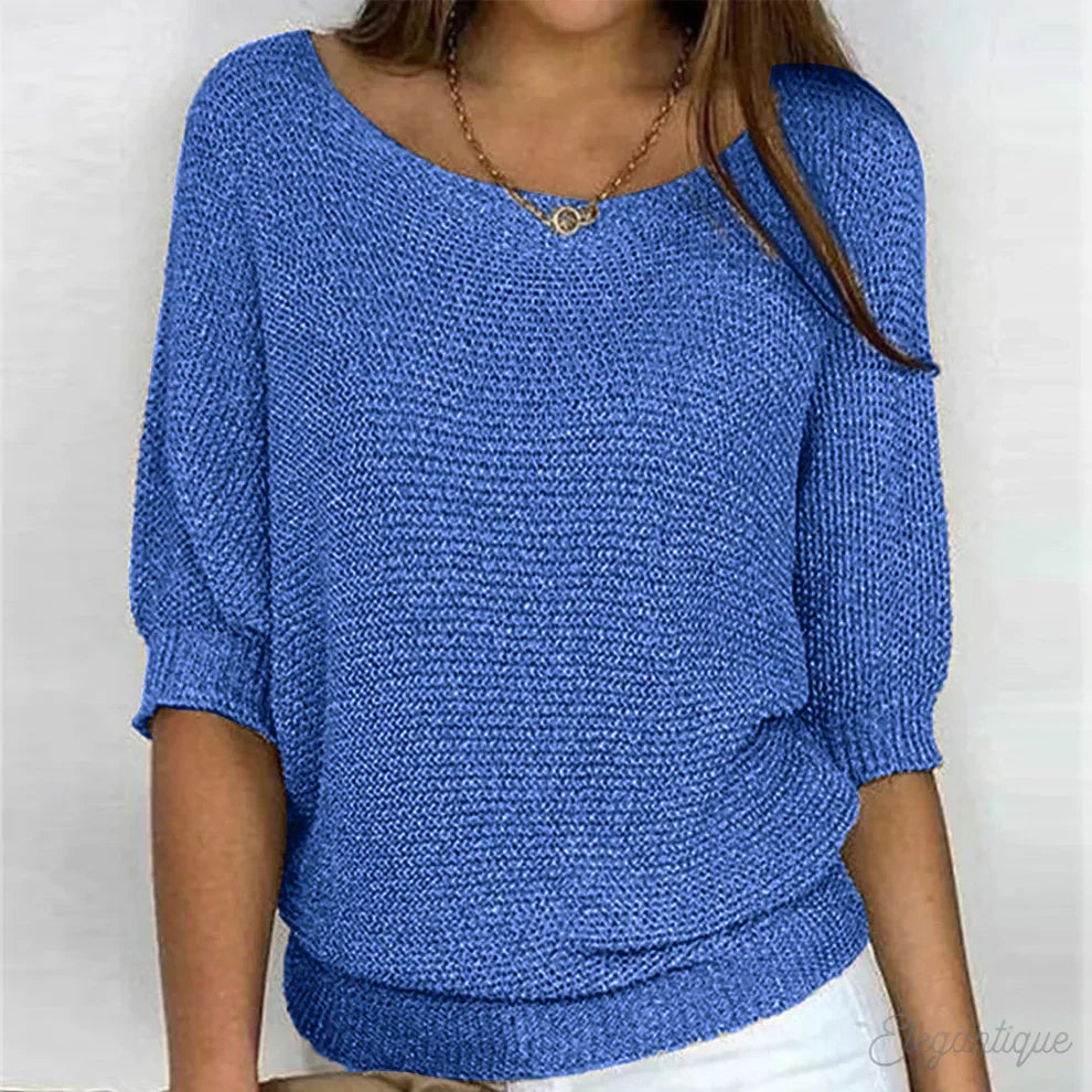 Vivienne - Women's Batwing Sleeve Off Shoulder Sweater