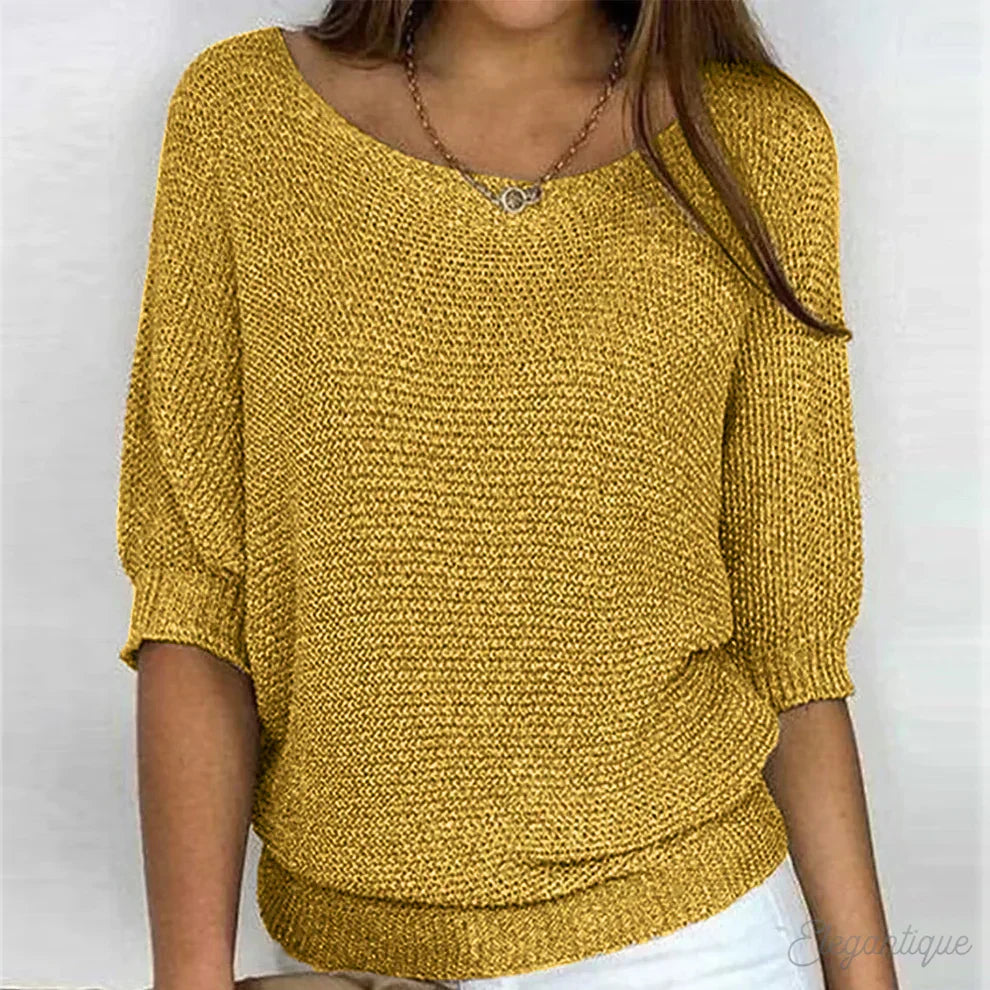 Vivienne - Women's Batwing Sleeve Off Shoulder Sweater